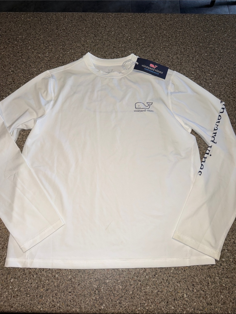 Vineyard Vines White Long-Sleeve Rashguard